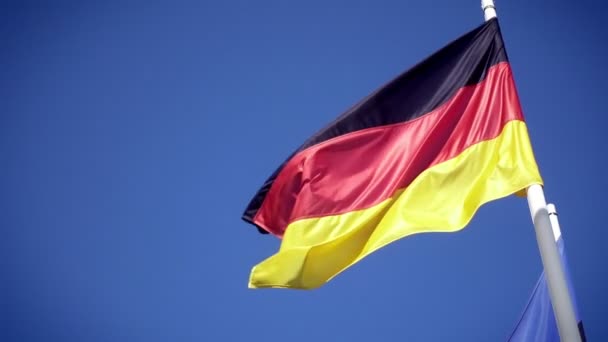 Alemania bandera nacional — Vídeo de stock