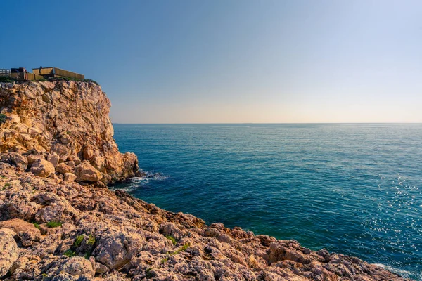 Falaise Salou Cape Sur Costa Daurada Paysage Typique Côte Méditerranéenne — Photo