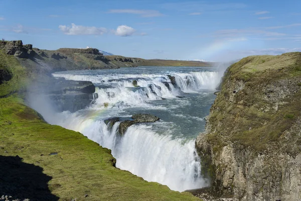 Gullfoss wodospady Islandii — Zdjęcie stockowe