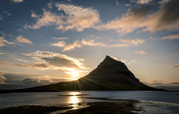 Zachód słońca w Islandii — Zdjęcie stockowe