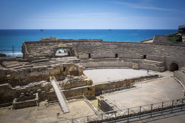 Roman amphitheater in Tarragona, Spain clipart