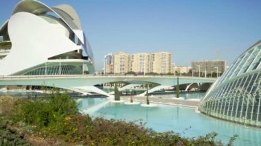 Şehir Sanat ve bilim genel görünümü Valencia, İspanya