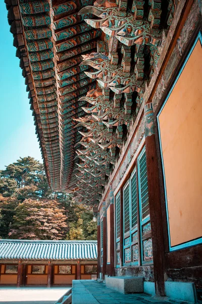 Templo budista Bulguksa en Gyeongju, Corea del Sur —  Fotos de Stock