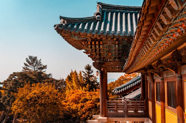 Templo budista Bulguksa en Gyeongju, Corea del Sur —  Fotos de Stock