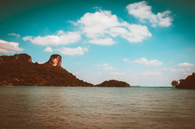 Railay beach, krabi, Tayland andaman Denizi.