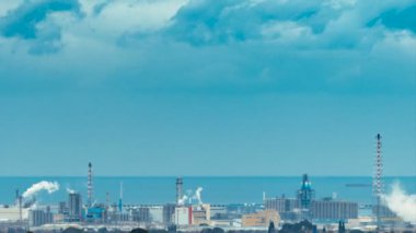 Petrokimya tesisi ve Sanayi Tarragona bağlantı noktası timelapse