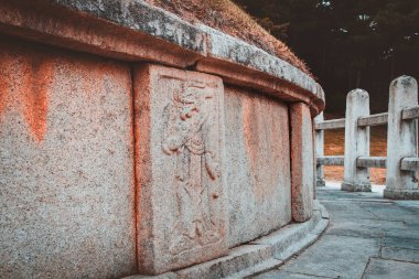 Oryantal zodyak Tanrı carver mezar, genel Kim Yusin Gyeongju-si, Güney Kore.