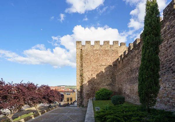 Średniowieczne mury Plasencia w prowincji Caceres, Hiszpania — Zdjęcie stockowe