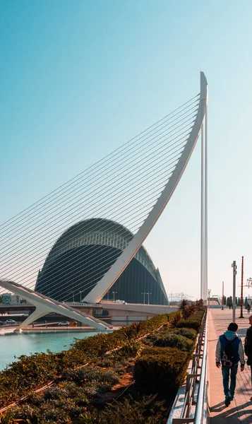 Valencia, Spanien. Februari 10: Oceanografic i staden av konster och vetenskaper. — Stockfoto