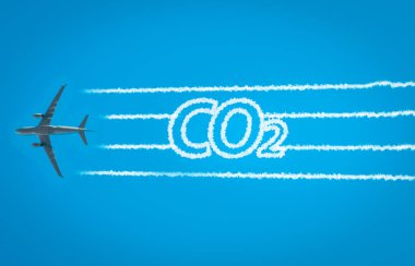 Uçağın jeti terk etmesi içinde CO2 sözcüğüyle çelişiyor.