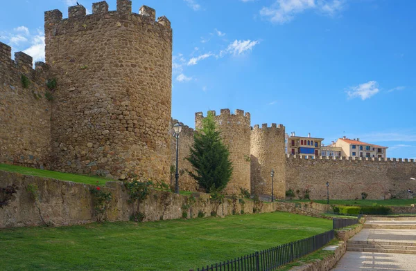 Mura medievali di Plasencia in provincia di Caceres, Spagna — Foto Stock