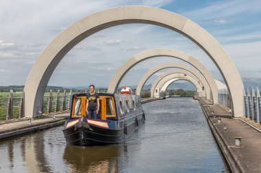 Gemiyi terk edemez Falkirk direksiyonu, İskoçya'da tekne kaldıracı döndürme,