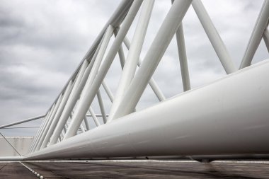 Rotterdam Limanı korumak ayrıntı Hollandalı fırtına dalgası bariyer