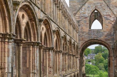 İskoç sınırları manastırda Jedburgh kalıntıları, görüntüleme.