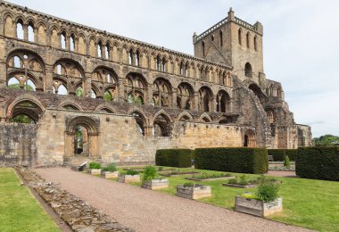 İskoç sınırları manastırda Jedburgh kalıntıları, görüntüleme.