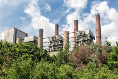 Bacalardan kömür santralı Bergheim yakınındaki Almanya'da