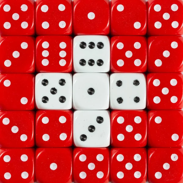 İsviçre ulusal bayrak dices arka planda