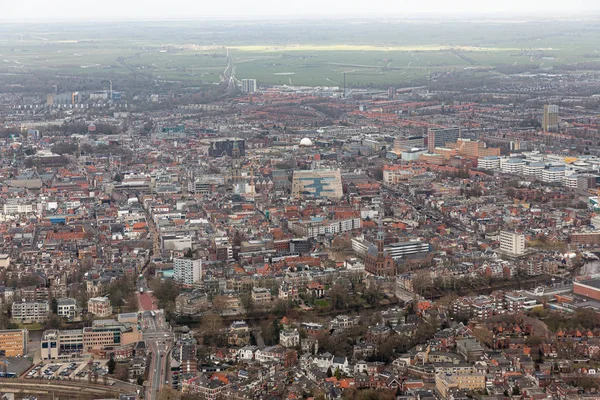 Aerial view skyline Dutch city of Goningen — Stock Photo, Image
