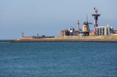 Seascape Liman Hollanda şehir Vlissingen Westerschelde at