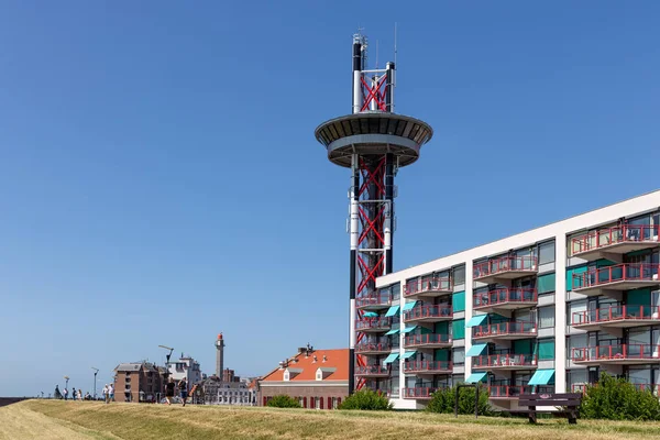 Mořské útočiště holandské město Vlissingen ve Westerschelde — Stock fotografie