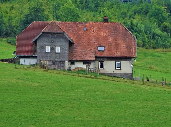 Старый Фермерский Дом Замеченный Черном Лесу — стоковое фото