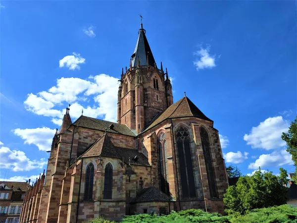 Historické Svatého Petra Pavla Kostela Wissembourg Francie — Stock fotografie
