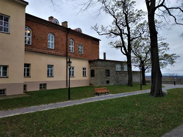 Piiskopi Uitkijkplatform Met Bank Weide Tallinn Estland — Stockfoto