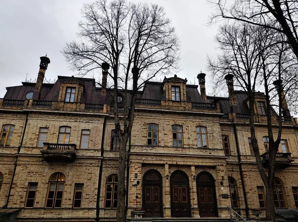 Vooraanzicht Estse Academie Van Wetenschappen Tallinn Estland — Stockfoto