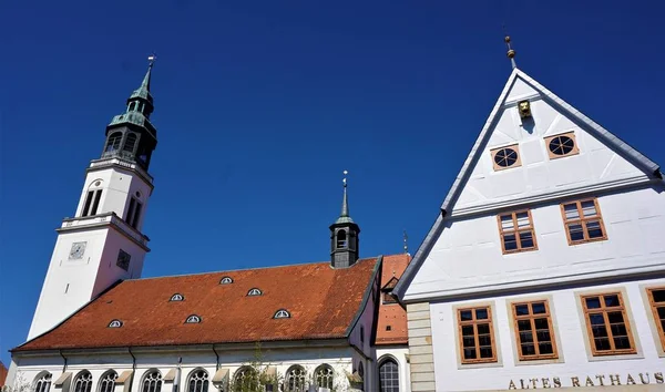 Celle St Marien kilise ve eski belediye binası — Stok fotoğraf