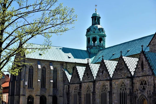 Parte de la catedral en la ciudad de Hildesheim — Foto de Stock