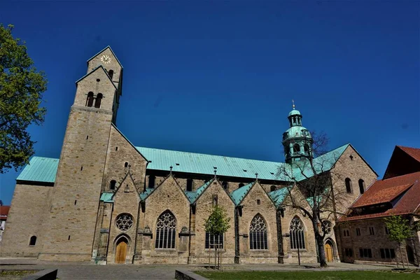 Das Unesco-Weltkulturerbe Hildesheimer Dom — Stockfoto