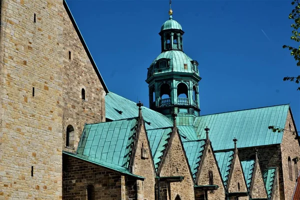Parte do telhado da Catedral de St. Marys em Hildesheim — Fotografia de Stock