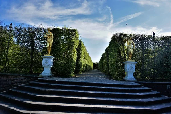 Escaliers du Jardin Théâtre à Herrenhausen Jardins Hanovre — Photo