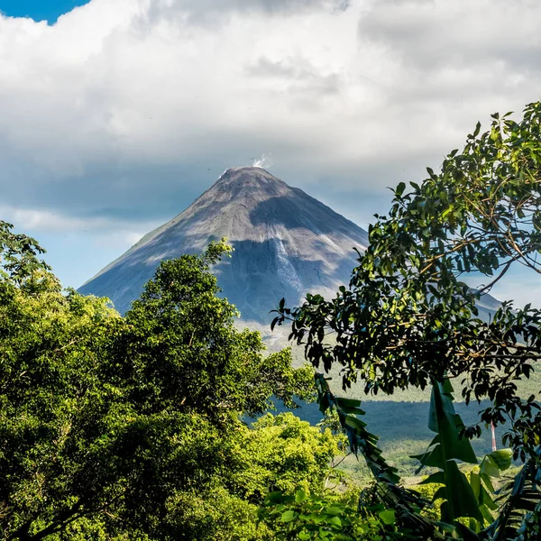 Vista Vulcão Arenal Costa Rica Seu Vale Imagens De Bancos De Imagens Sem Royalties