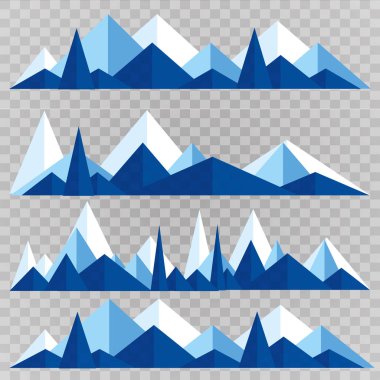 Dağlar Poli Stil kümesi düşük. Poligonal dağ sırtlar.