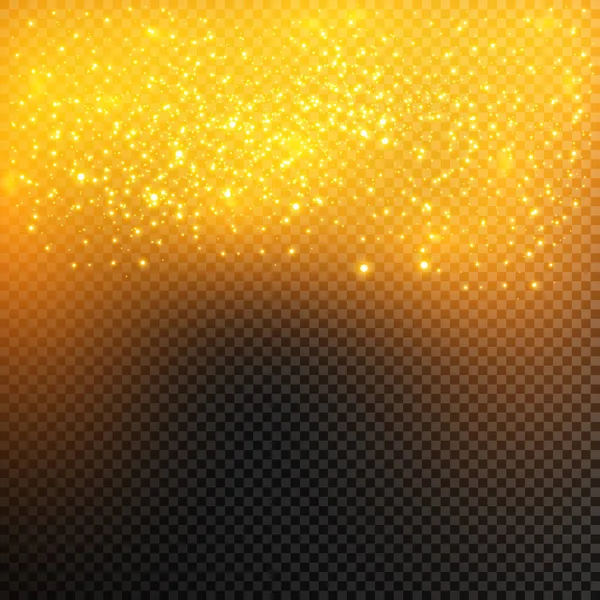 White Sparks Glitter Special Light Effect Vector Sparkles Transparent Background — Stock Vector