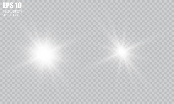 发光的效果 矢量图解 圣诞闪电概念 — 图库矢量图片
