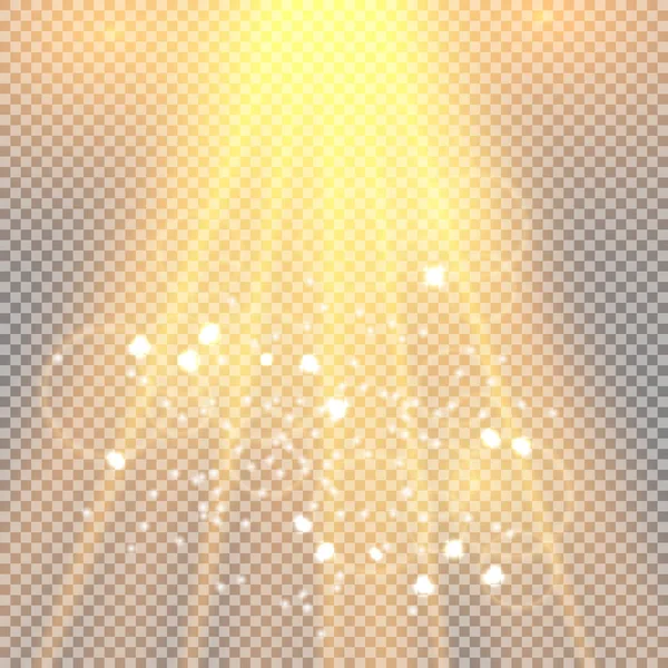 Vektor Isolerad Spotlight Ljuseffekt Glödljuseffekt Vektorillustration Julen Flash Koncept — Stock vektor