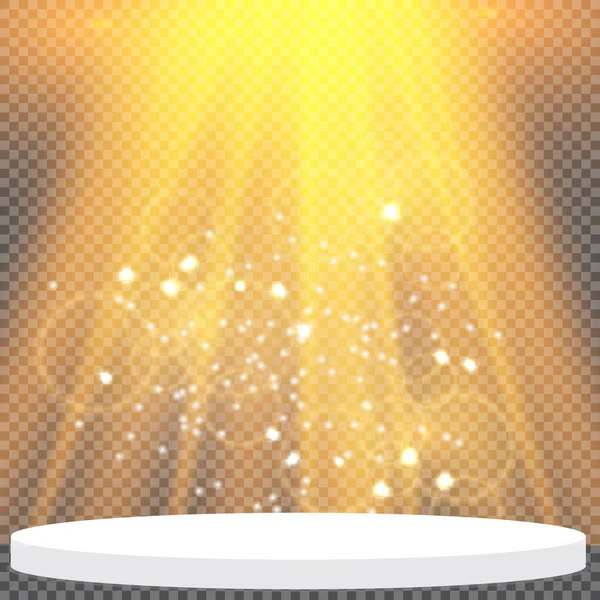 Διάνυσμα Απομονωμένο Προβολέα Εφέ Φωτός Λάμψη Φωτός Εικονογράφηση Διανύσματος Χριστούγεννα — Διανυσματικό Αρχείο