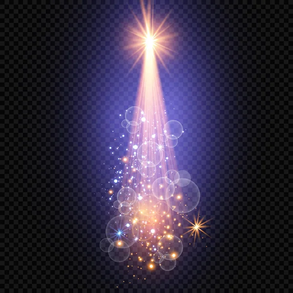 Рождественская Звезда Лучи Звезды Лучи Указывают Путь Векторная Иллюстрация Абстрактных — стоковый вектор