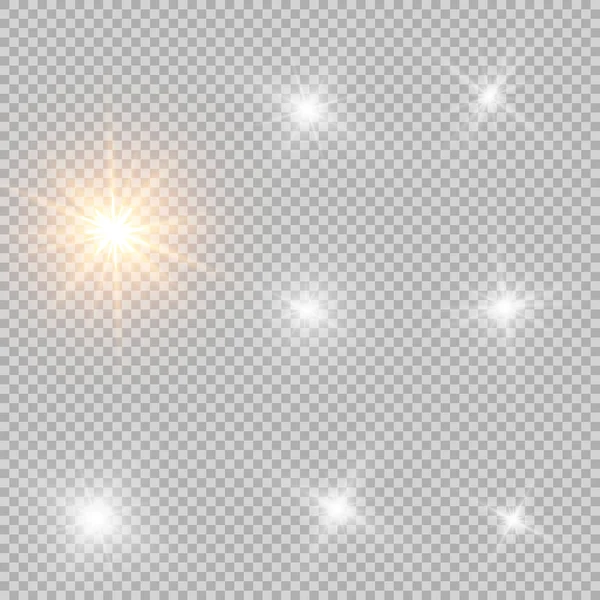 Lichteffekt Vektorillustration Weihnachtliches Blitzkonzept — Stockvektor