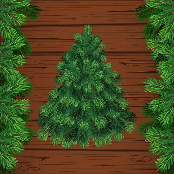 Χριστουγεννιάτικο Δέντρο Διακόσμηση Και Μπάλες Υποκατάστημα Απομονωμένη Εικονογράφηση Διάνυσμα Ένα — Διανυσματικό Αρχείο