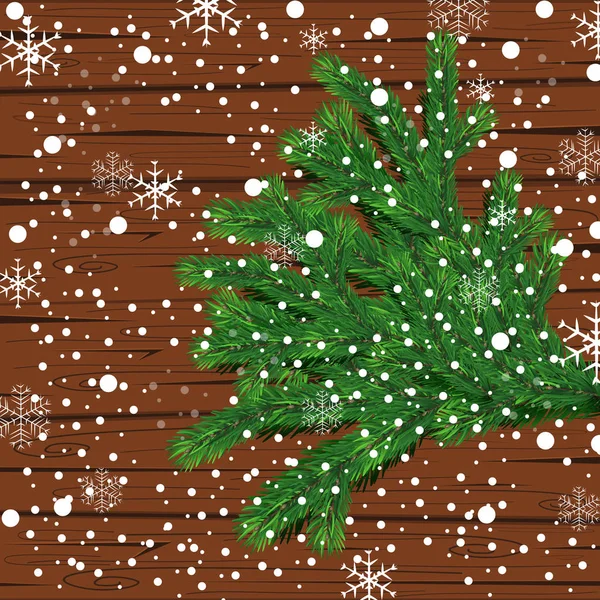 Arbre Noël Avec Belles Lumières Branche Isolée Illustration Vectorielle Sur — Image vectorielle