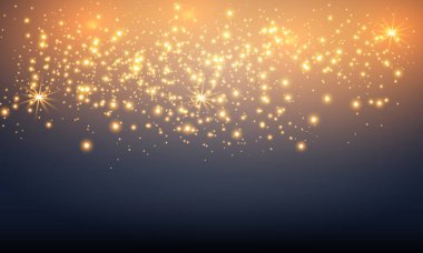 Şeffaf bir arka planda, parlak ve parlak parlayan yıldız. Vektör çizim. Işık, parlaklık ve ışınları.