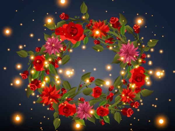 Прекрасні Троянди Букет Троянд Свято День Народження Весілля Інші Свята — стоковий вектор