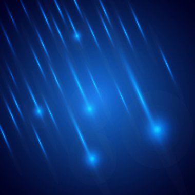 Vektör parlak düşen yıldız. Stardust iz. 