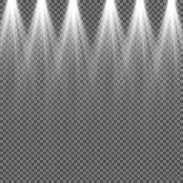 Vector Transparant Zonlicht Speciale Lens Flitslicht Effect Front Zon Lens — Stockvector