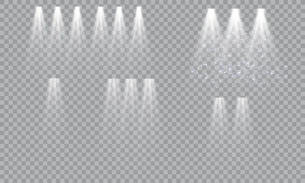 在明亮的背景上 为颁奖仪式而空的基座 由聚光灯照亮的平台 矢量插图 — 图库矢量图片