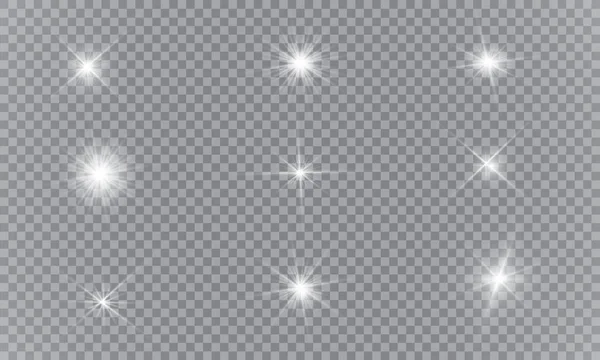Glöd Ljus Effekt Vektor Illustration Christmas Blixt Concept Vektor Illustration — Stock vektor