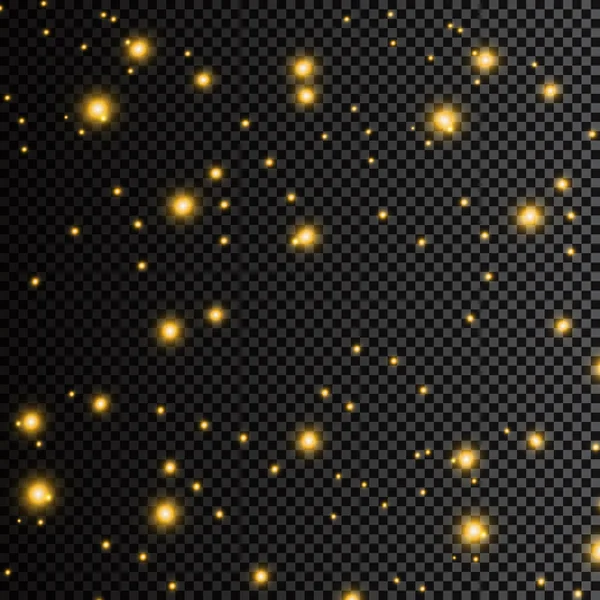 Des Paillettes Dorées Fond Vectoriel Abstrait Pointillé — Image vectorielle